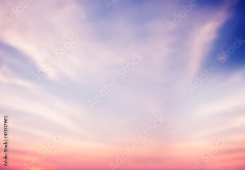 Sunset and cloudy blue sky wallpaper