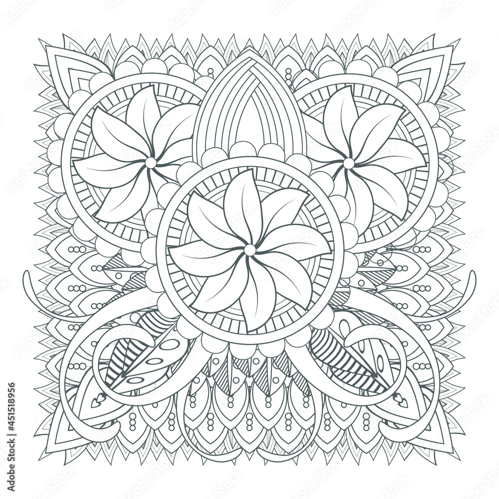 Decorative Doodle flowers in black and white for coloring page, cover, wedding invitation, greeting card, wall art and wallpaper. Hand drawn sketch for adult anti stress coloring page.-vector Decorative Doodle flowers in black and white for coloring page, cover, wedding invitation, greeting card, wall art and wallpaper. Hand drawn sketch for adult anti stress coloring page.-vector