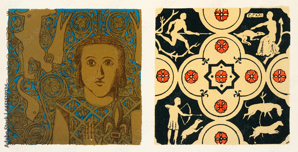 Ταπετσαρία Antique illustration of the grammar of ornament by Owen Jones