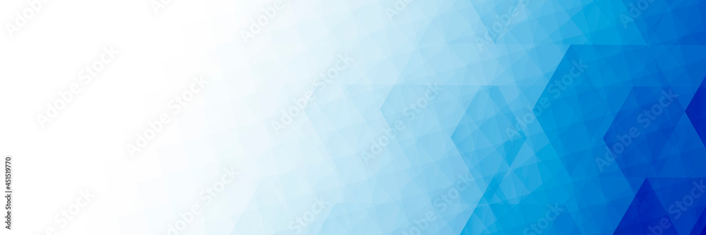 Ombre blue mosaic patterned background illustration