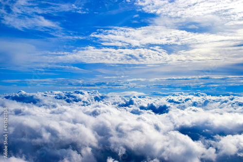 View of the clouds from above, looking down. © CarlyZel