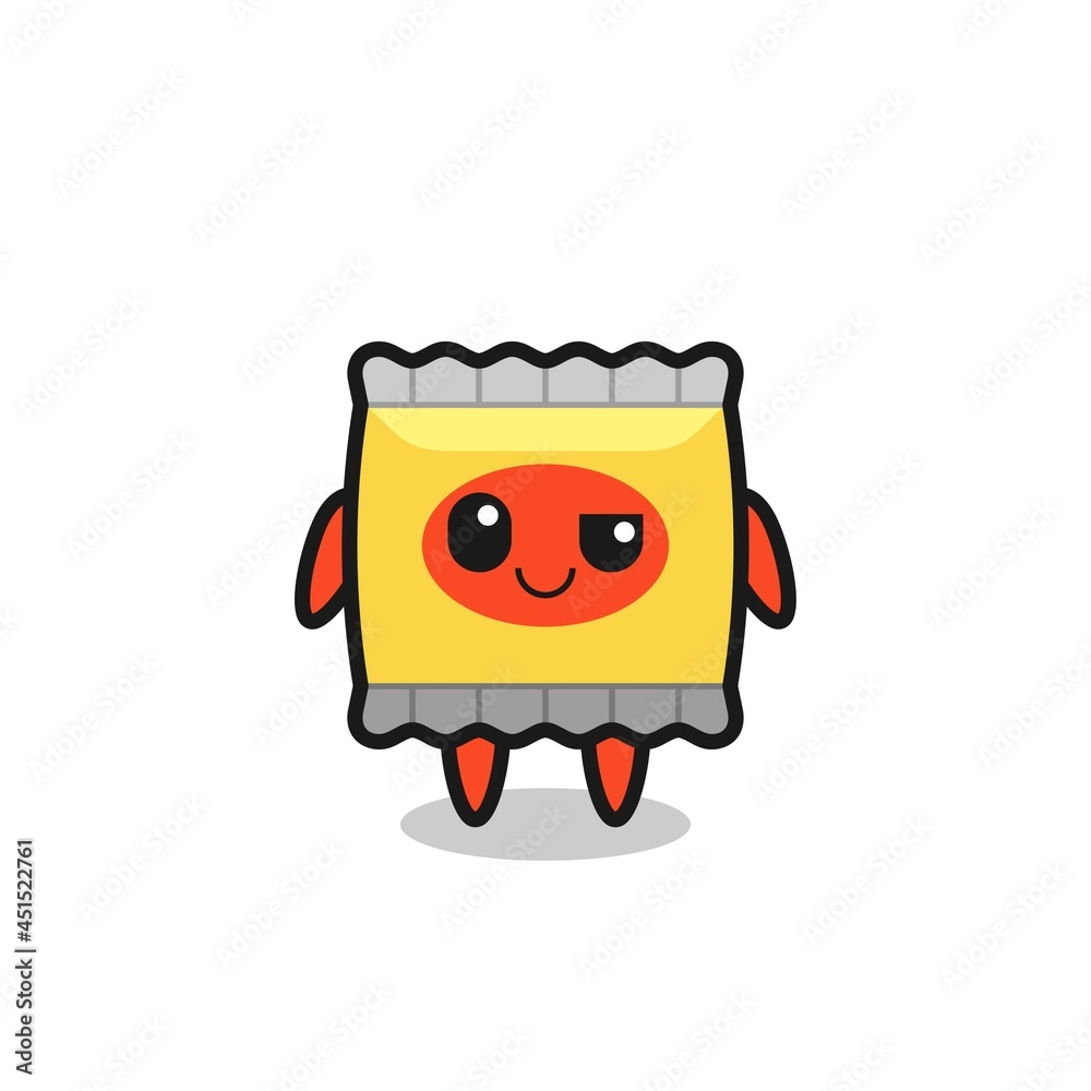 snack cartoon with an arrogant expression snack cartoon with an arrogant expression