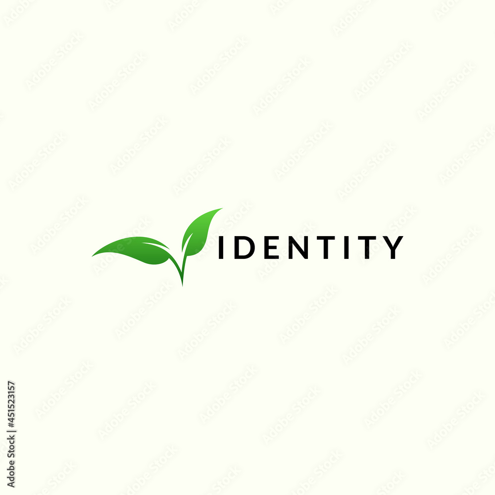 leaf logo design. logo template leaf logo design. logo template