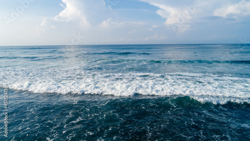 Fototapeta Naklejka Na Ścianę i Meble -  Aerial view of beautiful sea wave surface