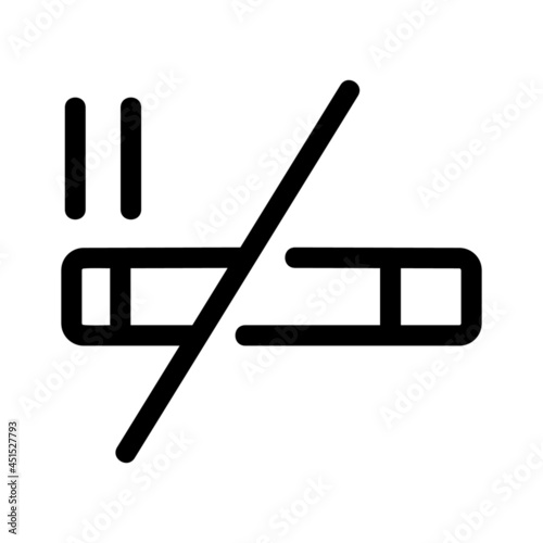 no smoking icon or logo isolated sign symbol vector illustration - high quality black style vector icons
