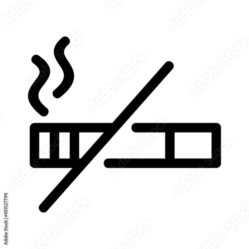 no smoking icon or logo isolated sign symbol vector illustration - high quality black style vector icons
