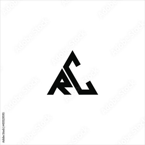 RC letter logo creative design. RC unique design

