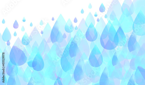 水彩で描いた雫背景