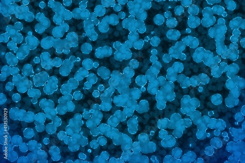 Obraz na plátně nice design light blue big amount of organic living cells computer graphic textu