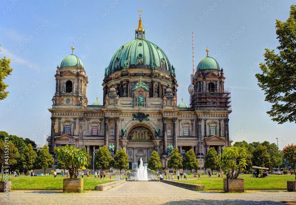 The dome of Berlin Cathedral. Berlin, Germany.