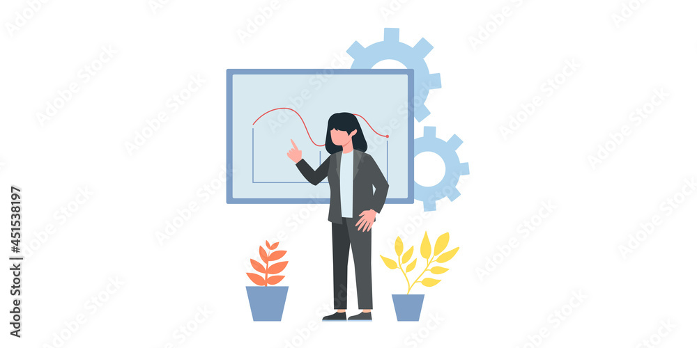 Business concepts of entrepreneurs. Concepts for web design. Market analytics. Finance prediction, trends forecast and business strategy analytics flat vector illustration Business concepts of entrepreneurs. Concepts for web design. Market analytics. Finance prediction, trends forecast and business strategy analytics flat vector illustration