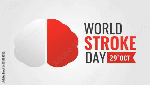 Vector Illustration of World Stroke Day.
