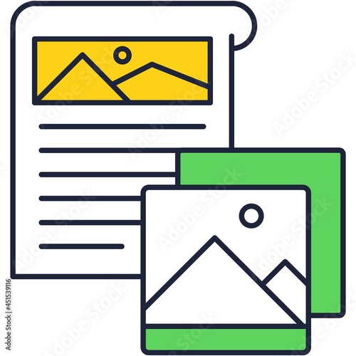 SMM planner vector icon flat outline design