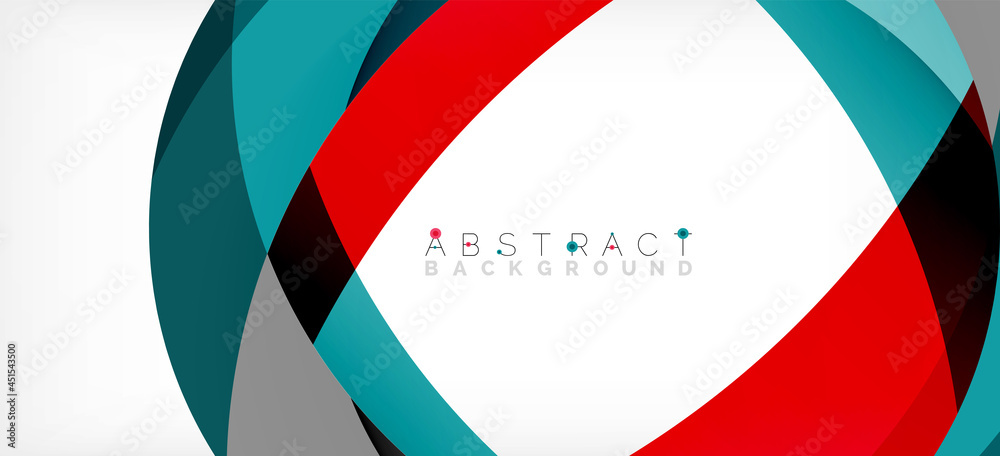 Color circle shapes, minimal geometric background. Trendy dynamic composition. Vector Illustration For Wallpaper, Banner, Background, Landing Page Color circle shapes, minimal geometric background. Trendy dynamic composition. Vector Illustration For Wallpaper, Banner, Background, Landing Page