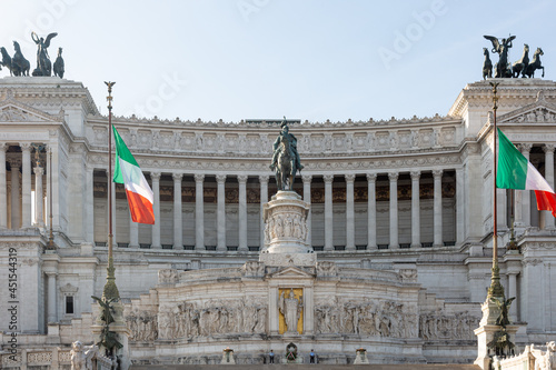 Canvas Print Monument of Victor Emanuil II from Venezia square in Rome