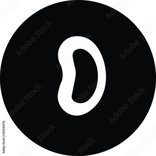 Vector illustration of a kidney dish icon that is medical equipment on white background. Dentistry topic.