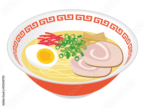 塩ラーメン　Ramen vector illustration