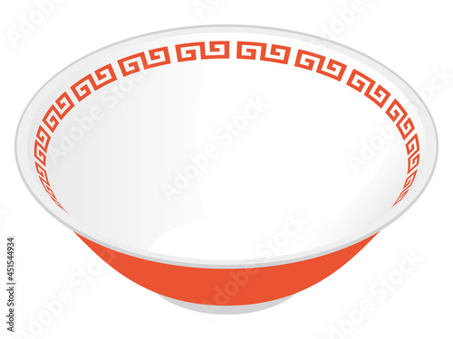 ラーメンどんぶり　Ramen bowl vector illustration