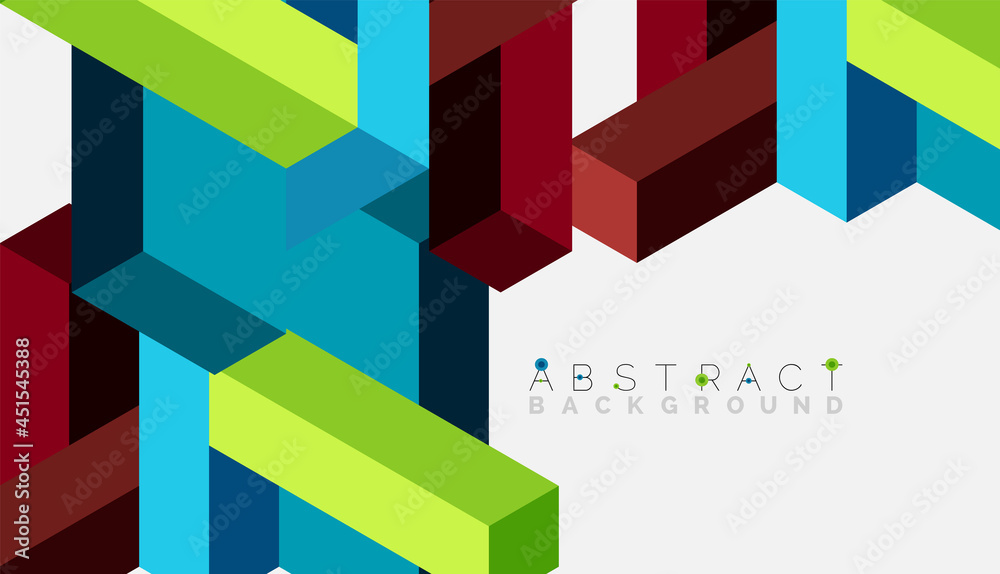 Abstract background. 3d cubes, cubic elements and blocks. Techno or business concept for wallpaper, banner, background, landing page Abstract background. 3d cubes, cubic elements and blocks. Techno or business concept for wallpaper, banner, background, landing page