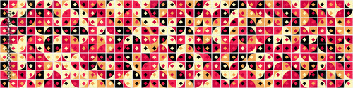 Abstract Geometric Pattern generative computational art illustration