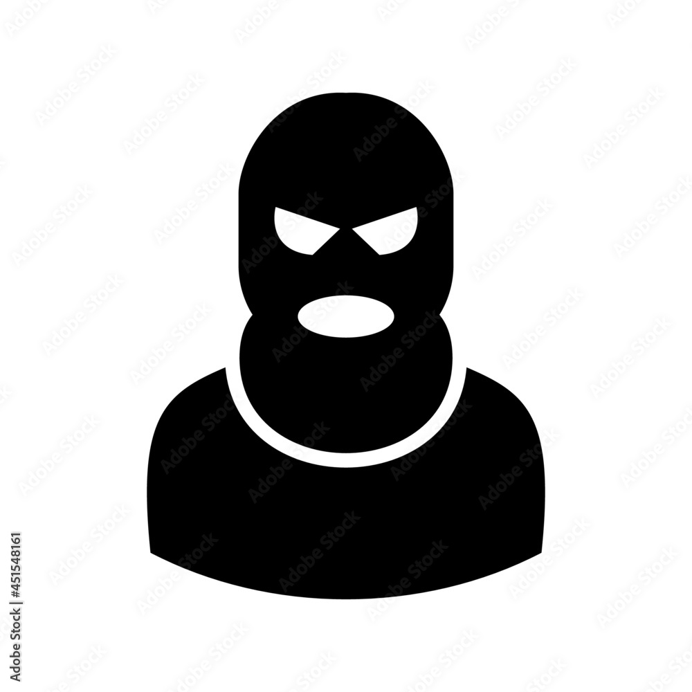 burglar icon or logo isolated sign symbol vector illustration - high quality black style vector icons

