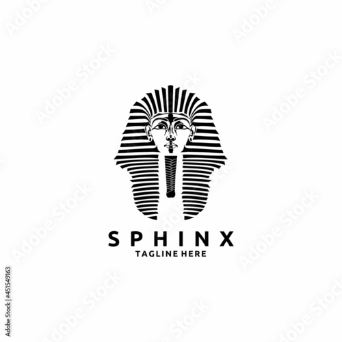 Landmark The Great Sphinx Icon Logo Vector Design Illustration