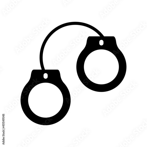 handcuffs icon or logo isolated sign symbol vector illustration - high quality black style vector icons
