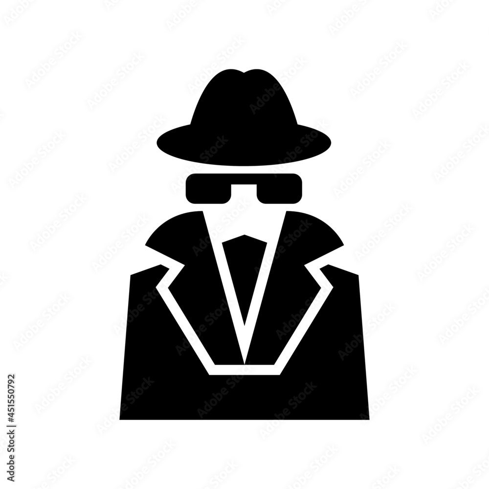spy icon or logo isolated sign symbol vector illustration - high quality black style vector icons
