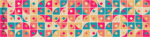 Abstract Geometric Pattern generative computational art illustration