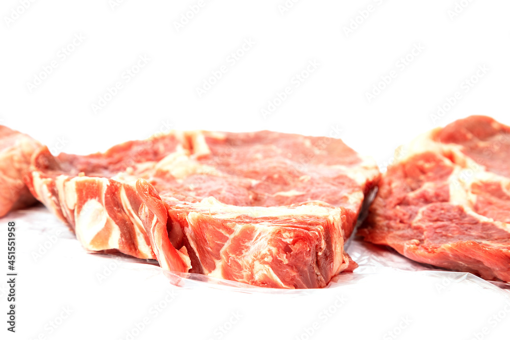 Steak von der Seite fotografiert 