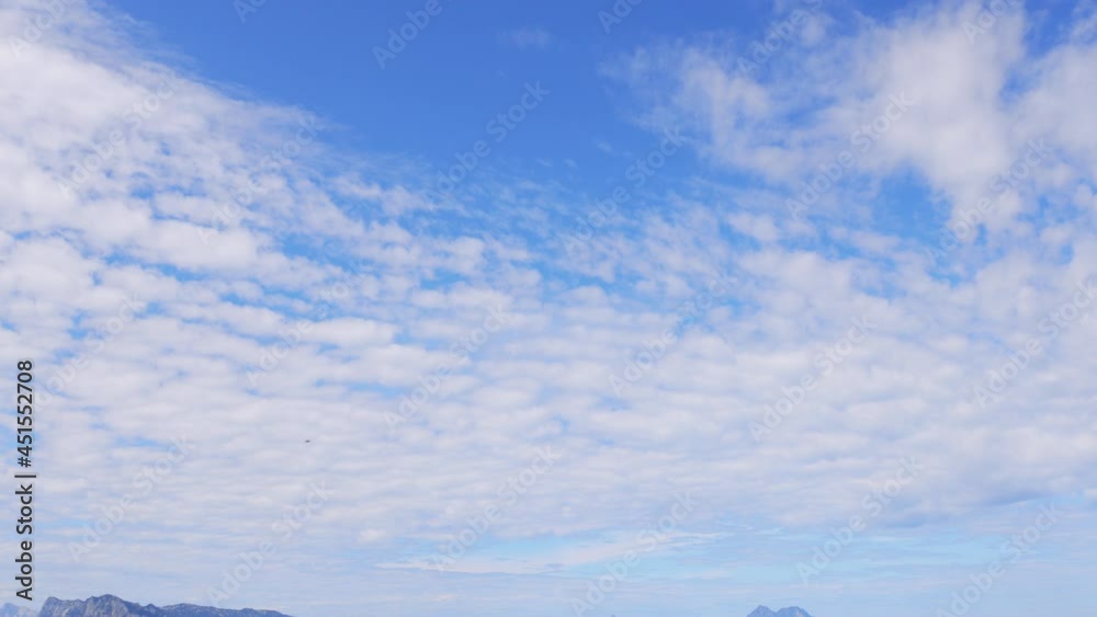 Beautiful sky with clouds for sky replacement - travel photography