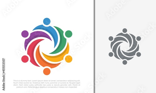 Global Community Logo Icon Elements Template. Community human Logo template vector. Community health care. Abstract Community logo. Social Networking logo designs.