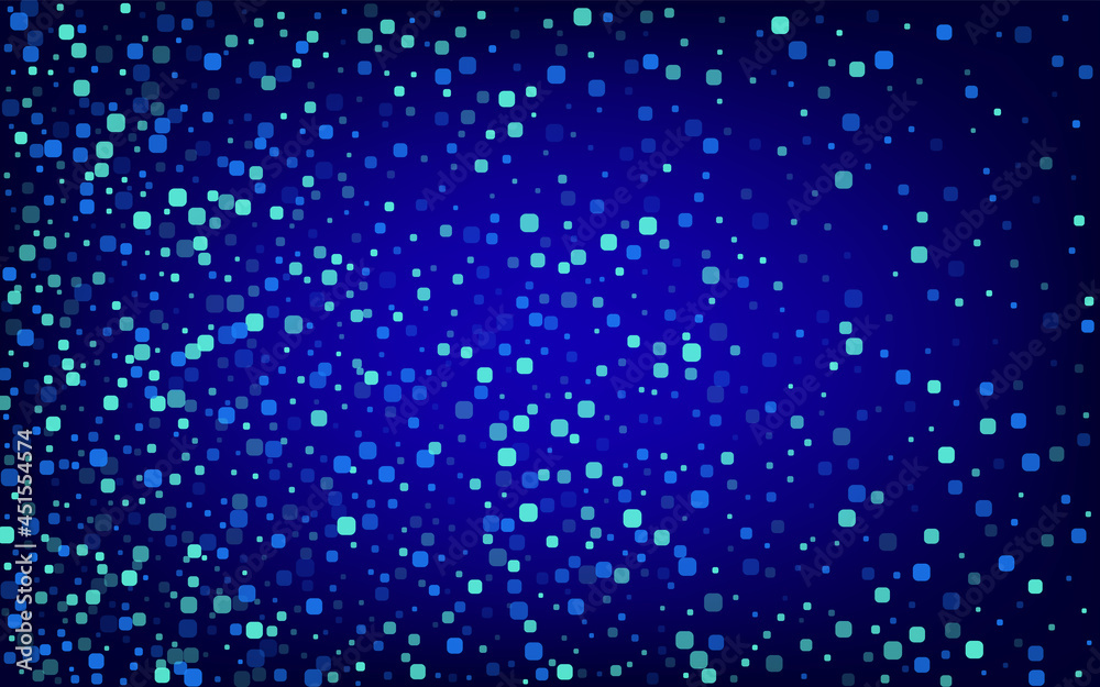 Blue Cell Carnaval Blue Vector Background.