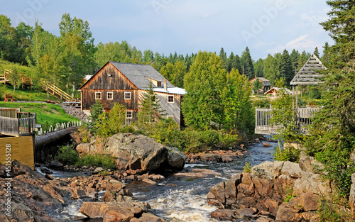 Quebec; Canada- june 25 2018 : Moulin des Pionniers in La Dore photo