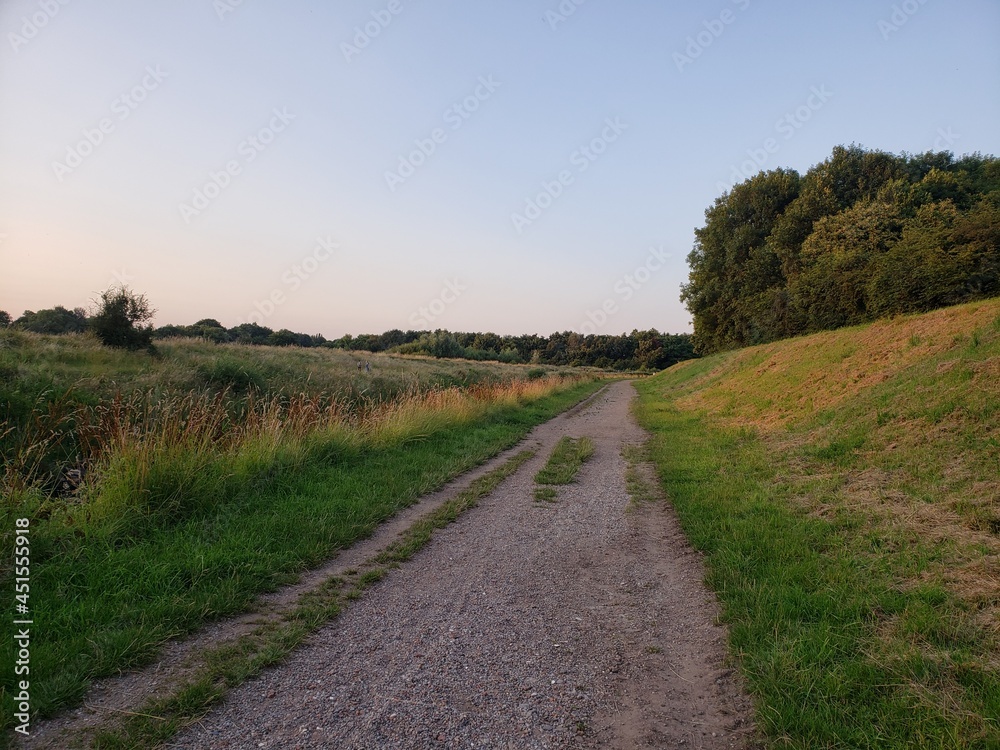 British Countryside walk along a national trail