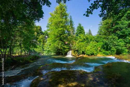waterfall on Korana river. Slunj. Croatia.
