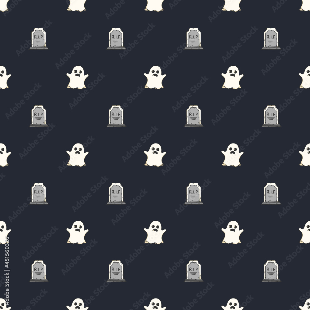 ghost halloween seamless pattern background ghost halloween seamless pattern background