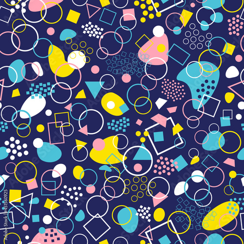 Abstract geometric seamless pattern. Abstract modern trendy vector illustration. Endless repeating linear texture for wallpaper, packaging, banners, invitations, business cards