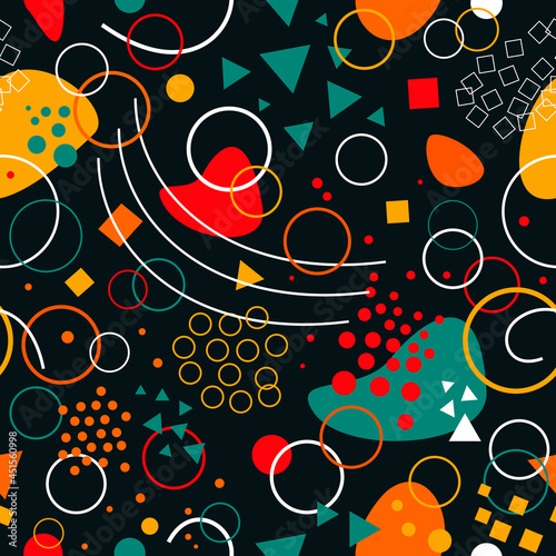 Abstract geometric seamless pattern. Abstract modern trendy vector illustration. Endless repeating linear texture for wallpaper, packaging, banners, invitations, business cards, fabric print