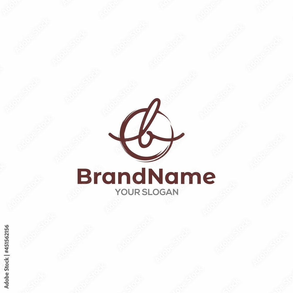 B Script Logo Design Vector B Script Logo Design Vector