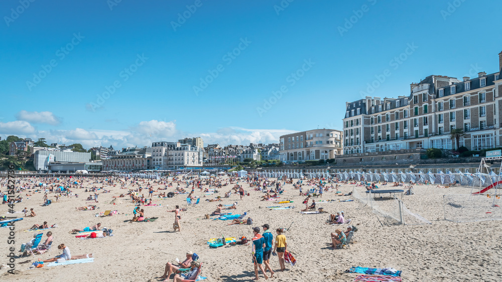 Obraz premium Plage de Dinard, France 