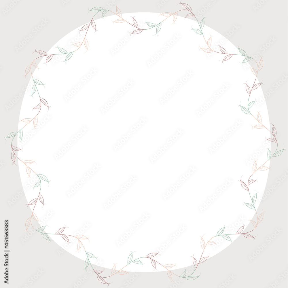 Autumn frame made of leaves of different colors Autumn frame made of leaves of different colors
