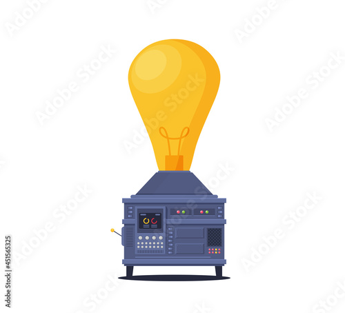 Vector idea create process of success about money