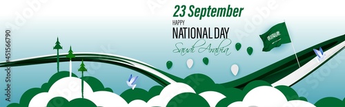 vector illustration for national day-Saudi Arabia-23 September photo