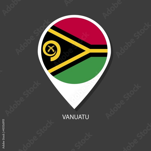 Free Download Vanuatu flag Vector marker with flags. - GFXLoad