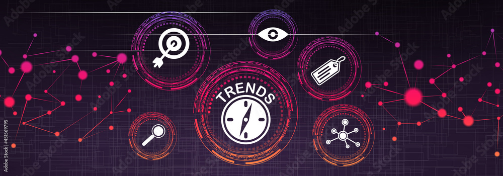 Fototapeta premium Concept of trends