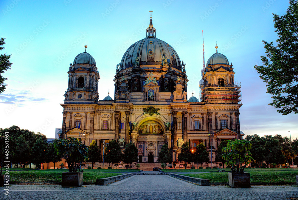 The dome of Berlin Cathedral. Berlin, Germany.