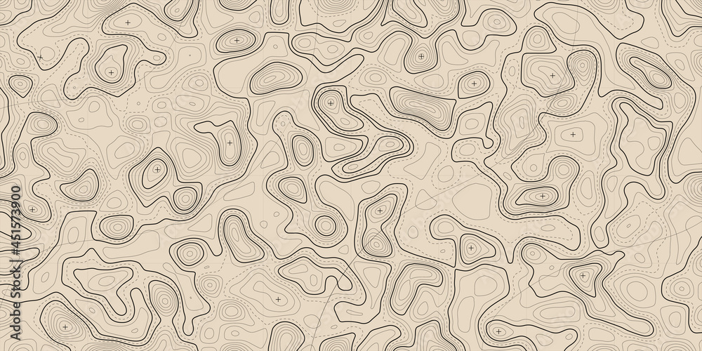 Obraz premium Contour map background. Vector geography scheme and terrain. Topography grid map.
