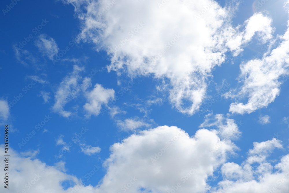 blue sky with clouds