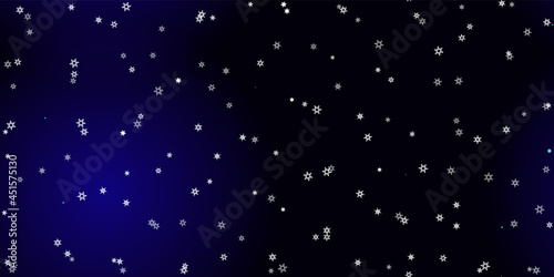 Falling Snowflakes seamless pattern flying snow